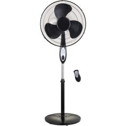 Optimus F-1872BK 18" Oscillating Stand Fan with Remote