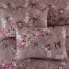 DunaWest Andria 10 Piece Queen Size Comforter and Coverlet Set , Brown and Pink
