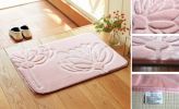 Bedroom Carpet Kitchen Bathroom Non-slip Cotton Door Mat (50x80cm, Pink)