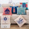 2016 New Style Elegant Hold Pillow Square Decorative Throw Pillow,Blue Sea Star