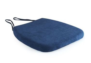 Memory Cotton Chair Cushion Office Fillet Strap Mat Chair Cushion,Blue
