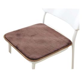 Winter Plush Square Warm Sofa Cushion Office/Student Non-slip Mat-B