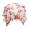 Beautiful Handmade Fabrics For Table Cloth Bed Sheet Curtains 58x39"-Red flowers