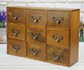 Lovely Elagant Natural Wood Storage Chests Receive Container With Nine Drawer