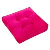 Square Thicken Cushion Tatami Floor Cushion Office Home Pillow 40X40CM-Rose Red