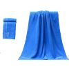 3 PCS Solid Color Soft Cotton Towel Set( 1Bath Towel, 2 Hand Towels)-Blue