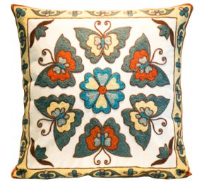 Furniture Accessories Embroidered Cushions Plant Flowers Decorative Pillows-16