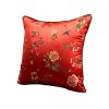 Chinese Style Classical Flowers Embroidered Decorative Pillows Sofa Pillow Cover, #08