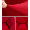 Decent Modern Sofa Throws Red Pure Color Couch Slipcovers