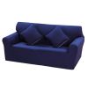 Deep Blue Couch Double Sofa Covers Modern Sofa Cushions Slipcover Dustproof Cover