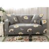 Double Sofa Cover Modern Elastic Sofa Couch Throws Slipcovers Non-slip Dustproof Sofa Cover-Gray