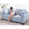 Double Sofa Cover Modern Elastic Sofa Couch Throws Slipcovers Non-slip Dustproof Sofa Cover-A21