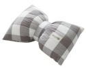 Multicolor Living Room Bedroom Sofa Bowknot Pillow, White And Gray Lattice