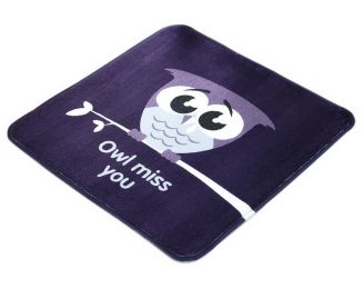 Simple All-match Cute Cartoon Animal Multi-purpose Summer Cushions Dark Blue Owl