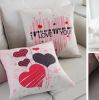 Linen Pillow Sofa Car Home Decoration Pillow For Valentine's Day I Love You HQ05