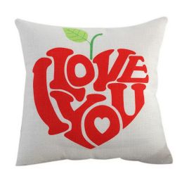 Linen Pillow Sofa Car Home Decoration Pillow For Valentine's Day I Love You HQ10