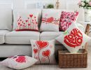 Linen Pillow Sofa Car Home Decoration Pillow For Valentine's Day I Love You HQ10