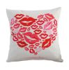 Valentine's Day Lovers Pillow Throw Cushion Sofa Home Car Decor Lip Pattern HQ13