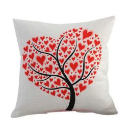 Happy Valentine's Day Gifts For Lovers Sofa Home Car Use Heart Tree Pattern HQ18