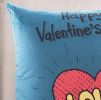 Valentine's Day Gift For Lover, Square Love Heart Pattern Pillow For Sofa Office