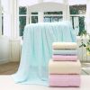 3 PCS Luxuriously Soft Cotton Towel Bath Sheet Towels Bath Towel, Blue