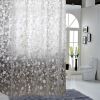 Beautiful Design Waterproof Shower Curtain 180cmx180cm,Riverstones