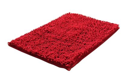 Bedroom Carpet Kitchen Bathroom Non-slip Cotton Door Mat (40x60cm, Red)