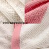 2 Pieces Cotton Towel Set ?C Stripe Face Towel and Rabbit Pattern Bath Towel