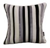 The High-End Modern Fringe Cut Velvet Sofa Cushion and Pillow--Black