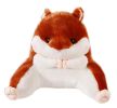 Cute Plush Seat Cushions Extra Soft Back Chair Pad  for Kitchen Office CarBrown hamster