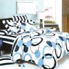 Blancho Bedding - [Artistic Blue] Luxury 7PC MEGA Bed In A Bag Combo 300GSM (Twin Size)