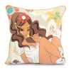 [Candy Girl] Cotton Decorative Pillow Cushion / Floor Cushion (19.7 by 19.7 inches)