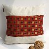 Onitiva - [Folk Music] Linen Stylish Patch Work Pillow Cushion Floor Cushion (19.7 by 19.7 inches)