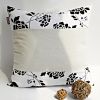 Onitiva - [Fanstasy Meet] Linen Patch Work Pillow Cushion Floor Cushion (19.7 by 19.7 inches)