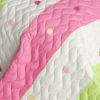 [Colorful Life] Cotton 2PC Vermicelli-Quilted Patchwork Quilt Set (Twin Size)