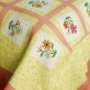 [Woman's Fragrance] 3PC Cotton Vermicelli-Quilted Printed Quilt Set (Full/Queen Size)