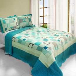 [Fairy Tales] Cotton 3PC Vermicelli-Quilted Printed Quilt Set (Full/Queen Size)